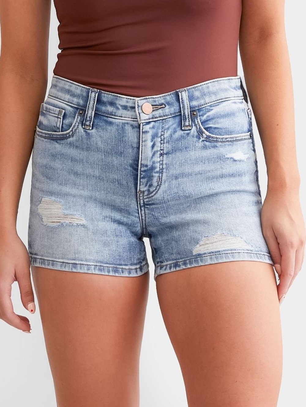 BKE Gabby Curvy Denim Shorts Sz 31 NEW NWT Buckle Denim Sz 12